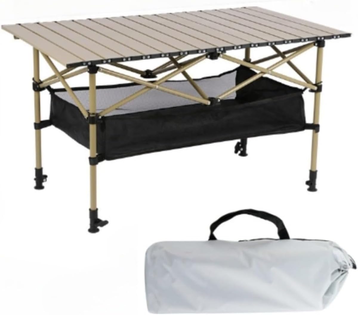 限定ピクニックシート キャンプ テーブル アウトドア ロールテーブル 折り畳み 高さ